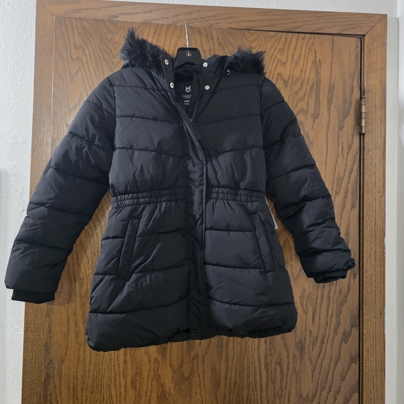 Members Mark Black Kids Puffer Jacket Little Girls 10/12 - Picture 1 of 10